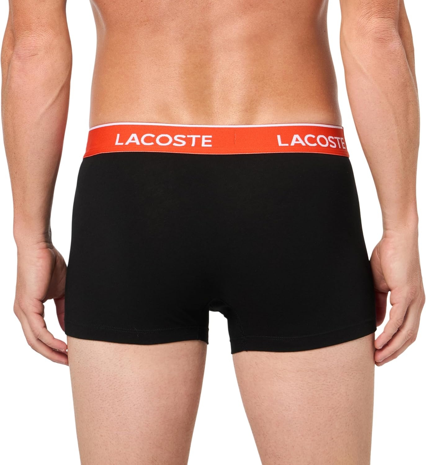 image:imageLacoste Mens Cotton Stretch Essentials Trunks 5packBlackDesinvotteFlamingoDelphiniumOliveSesame