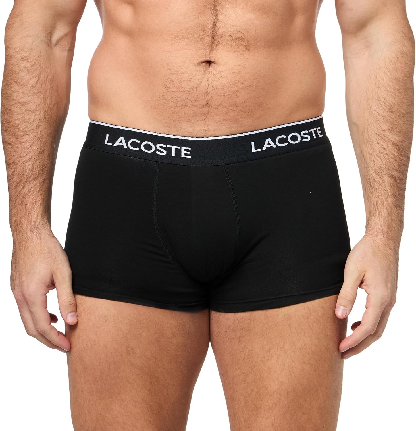 image:imageLacoste Mens Cotton Stretch Essentials Trunks 5packBlackGraphiteGreenKingdomNavy Blue