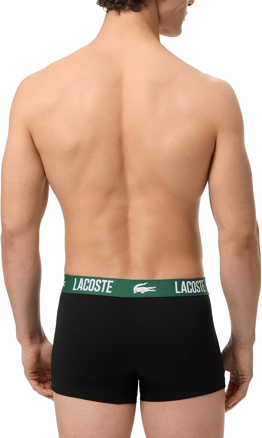 image:imageLacoste Mens Cotton Stretch Essentials Trunks 5packBlackGreenBirch