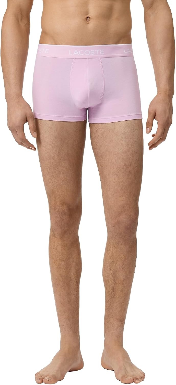 image:imageLacoste Mens Cotton Stretch Essentials Trunks 5packMiamiYellowSenchaAphylla