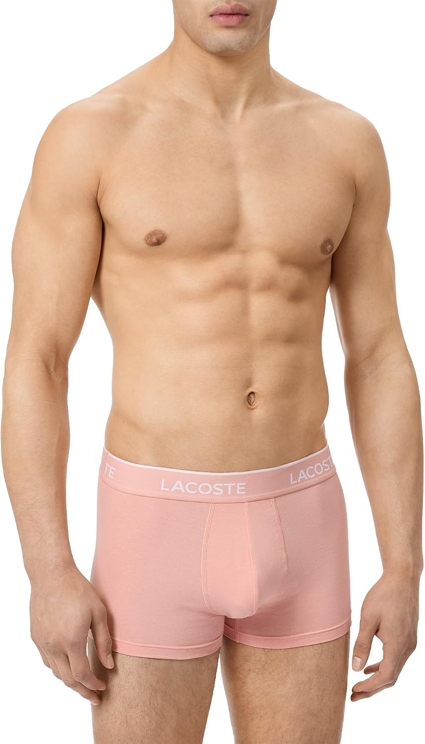 image:imageLacoste Mens Cotton Stretch Essentials Trunks 5packMiamiYellowSenchaAphylla