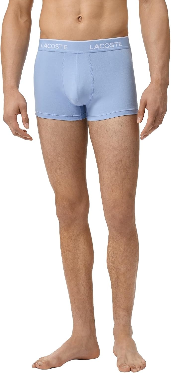image:imageLacoste Mens Cotton Stretch Essentials Trunks 5packMiamiYellowSenchaAphylla