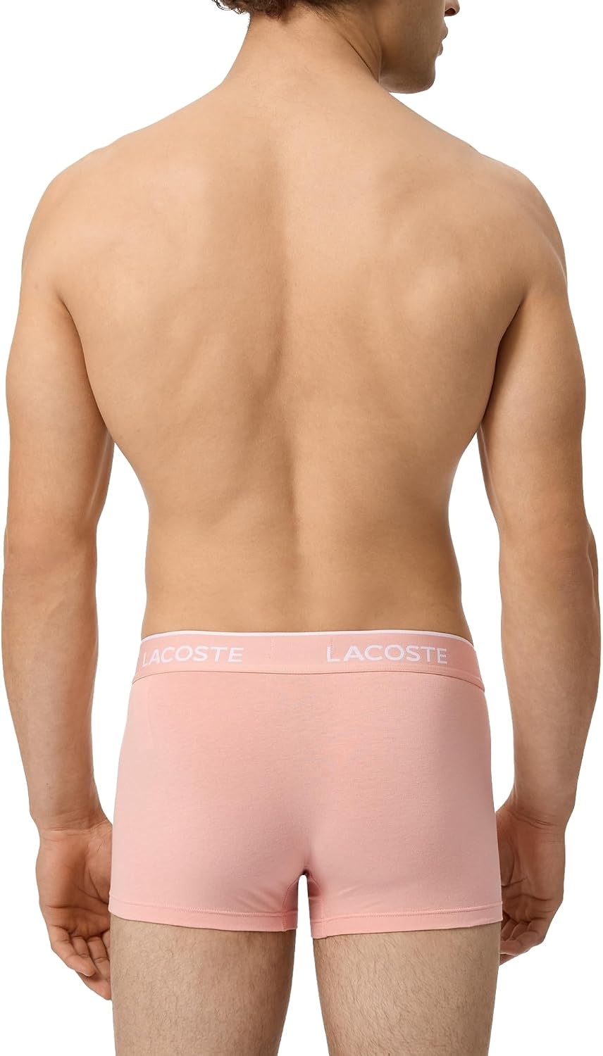 image:imageLacoste Mens Cotton Stretch Essentials Trunks 5packMiamiYellowSenchaAphylla