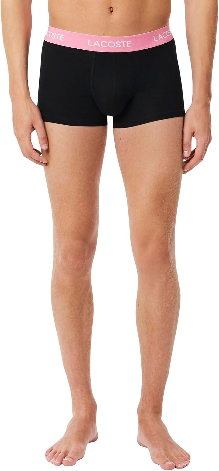 image:imageLacoste Mens Cotton Stretch Essentials Trunks 5packMulticolor