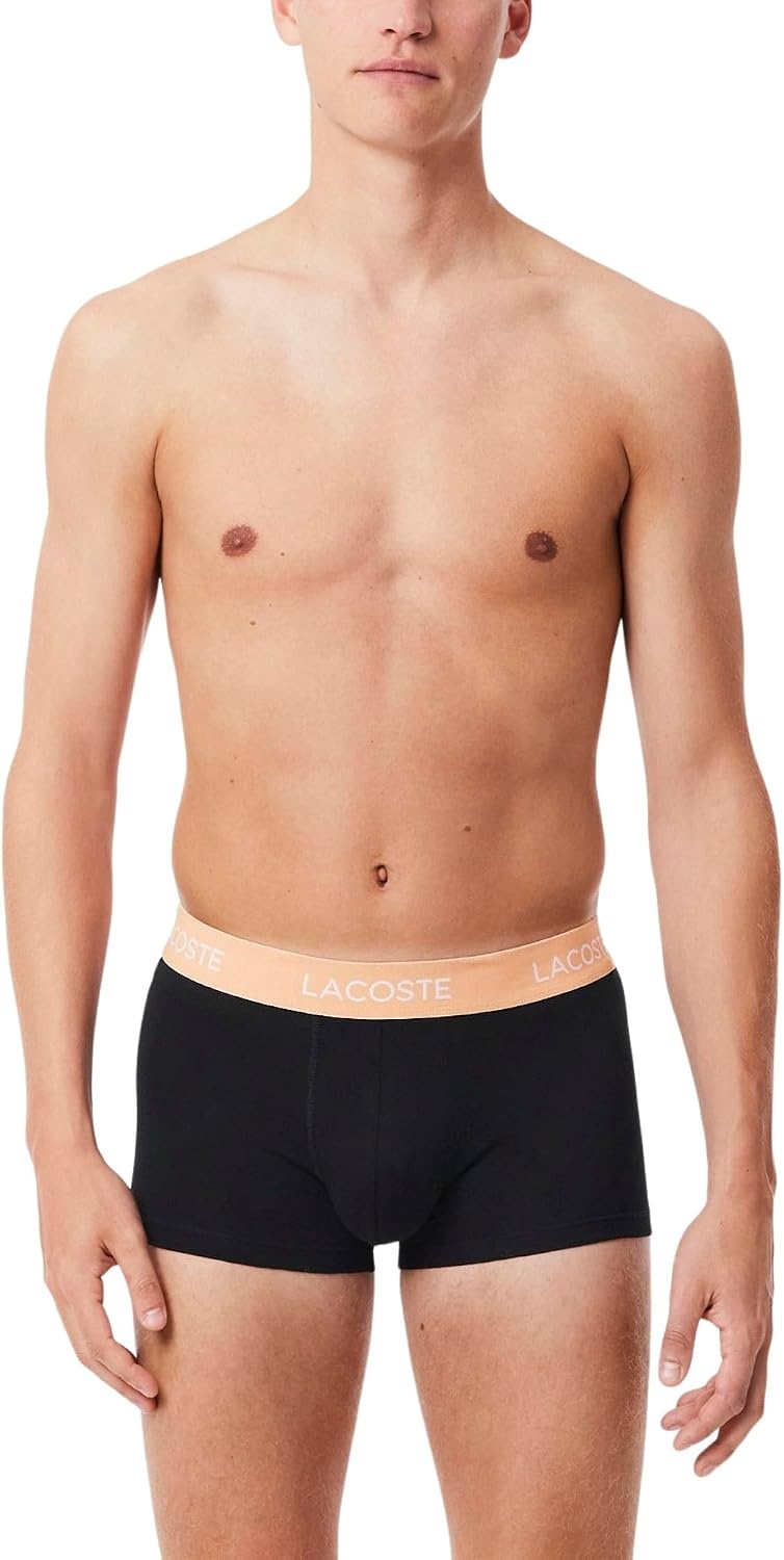image:imageLacoste Mens Cotton Stretch Essentials Trunks 5packMulticolor