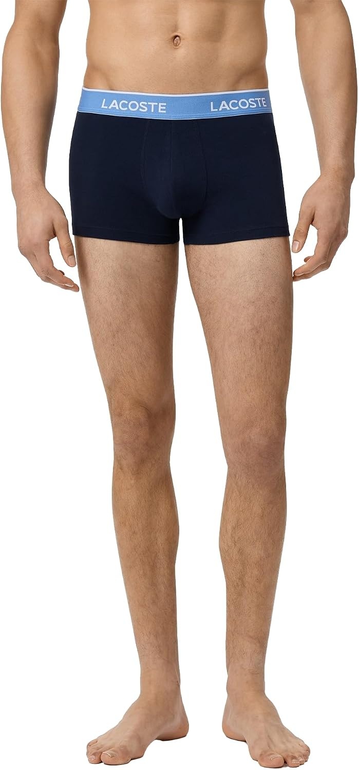 image:imageLacoste Mens Cotton Stretch Essentials Trunks 5packNavy BlueAlbiziaPhoenix