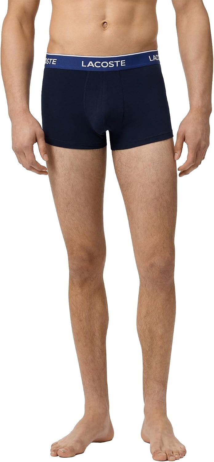 image:imageLacoste Mens Cotton Stretch Essentials Trunks 5packNavy BlueAlbiziaPhoenix