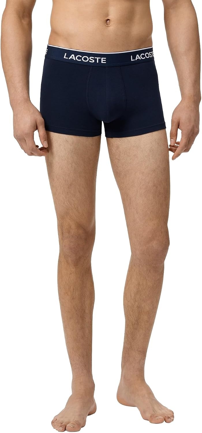 image:imageLacoste Mens Cotton Stretch Essentials Trunks 5packNavy BlueAlbiziaPhoenix