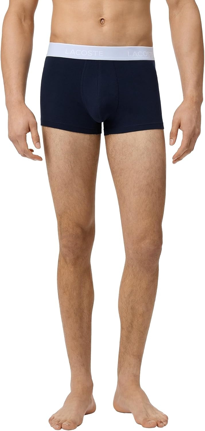image:imageLacoste Mens Cotton Stretch Essentials Trunks 5packNavy BlueAlbiziaPhoenix