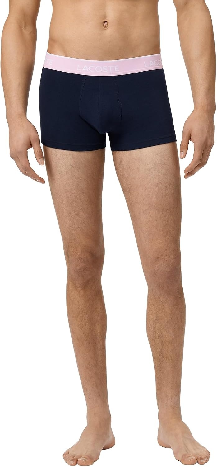 image:imageLacoste Mens Cotton Stretch Essentials Trunks 5packNavy BlueAlbiziaPhoenix