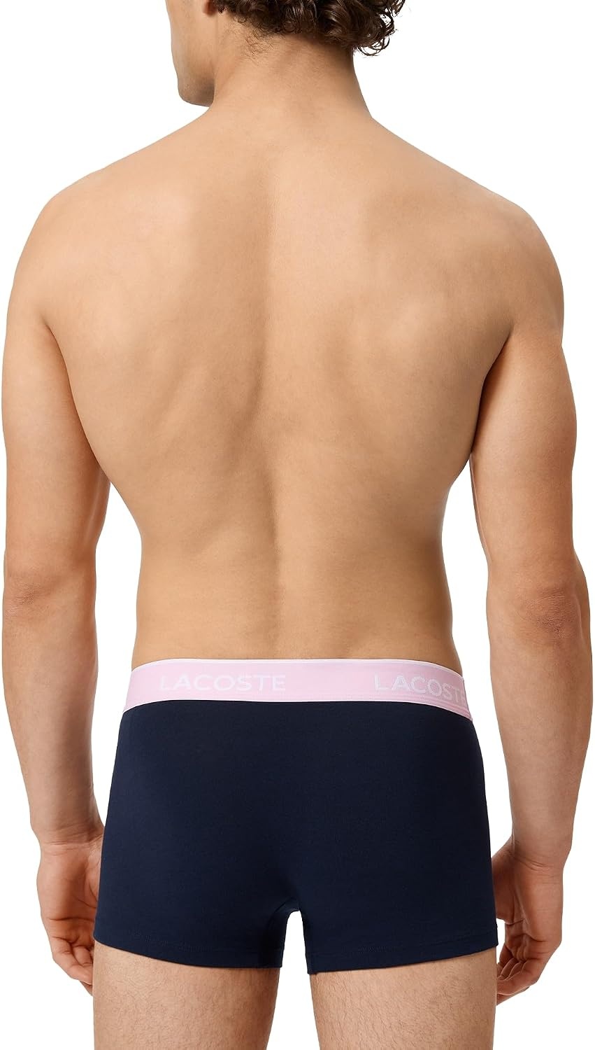 image:imageLacoste Mens Cotton Stretch Essentials Trunks 5packNavy BlueAlbiziaPhoenix