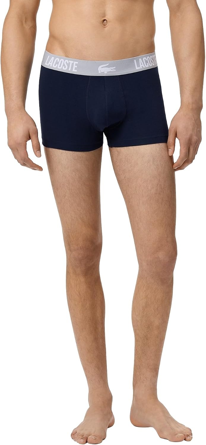 image:imageLacoste Mens Cotton Stretch Essentials Trunks 5packNavy BlueNavy BlueOverview