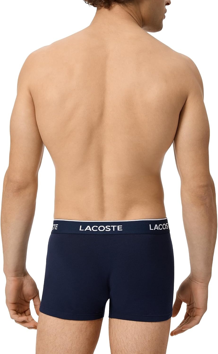 image:imageLacoste Mens Cotton Stretch Essentials Trunks 5packNavy BlueTurquin BluePhoenix Blue
