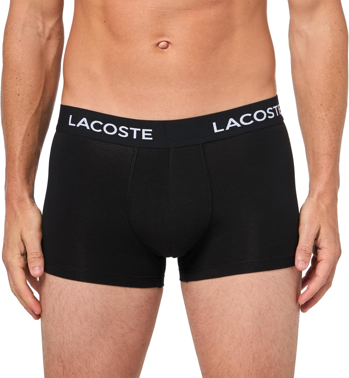image:imageLacoste Mens Cotton Stretch Essentials Trunks 7packBlackWhiteGrey