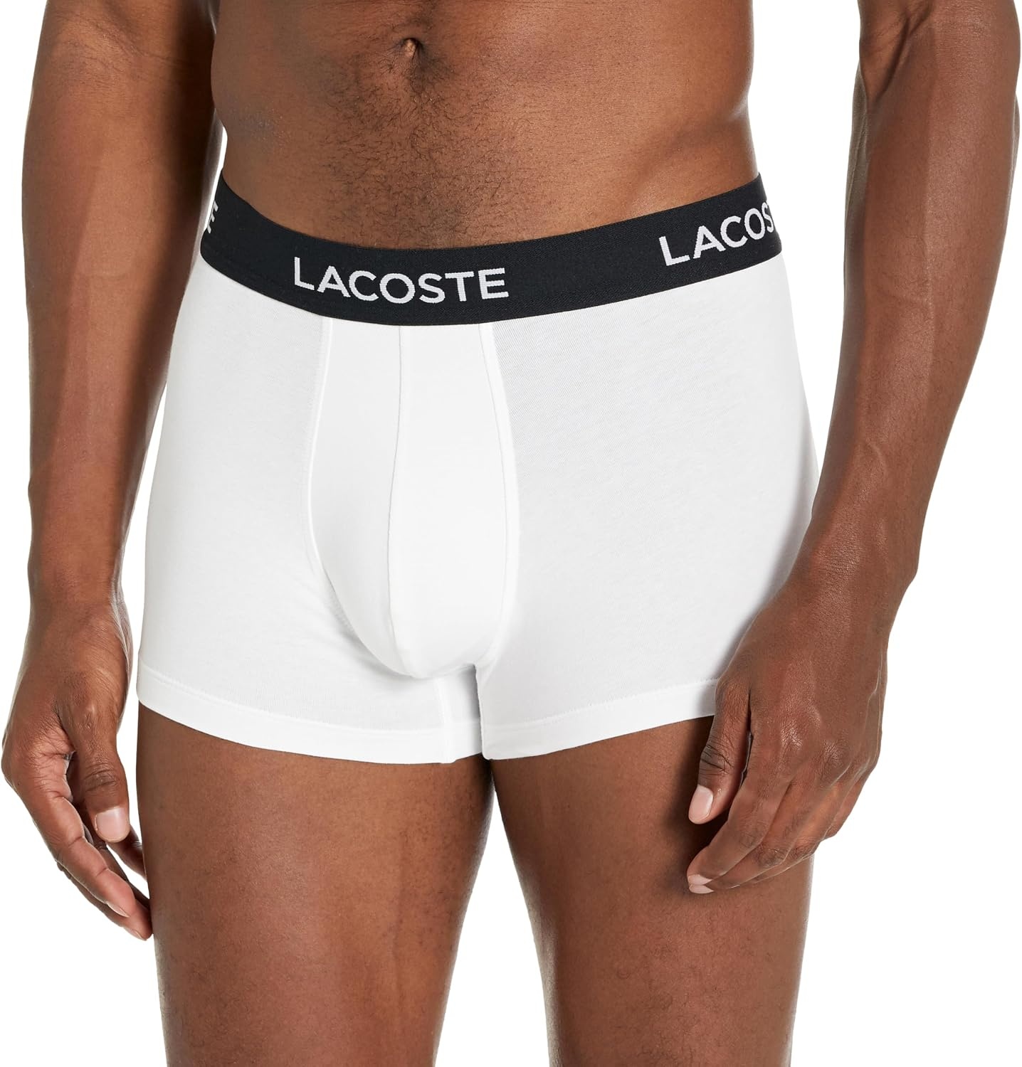 image:imageLacoste Mens Cotton Stretch Essentials Trunks 7packBlackWhiteShadow Grey