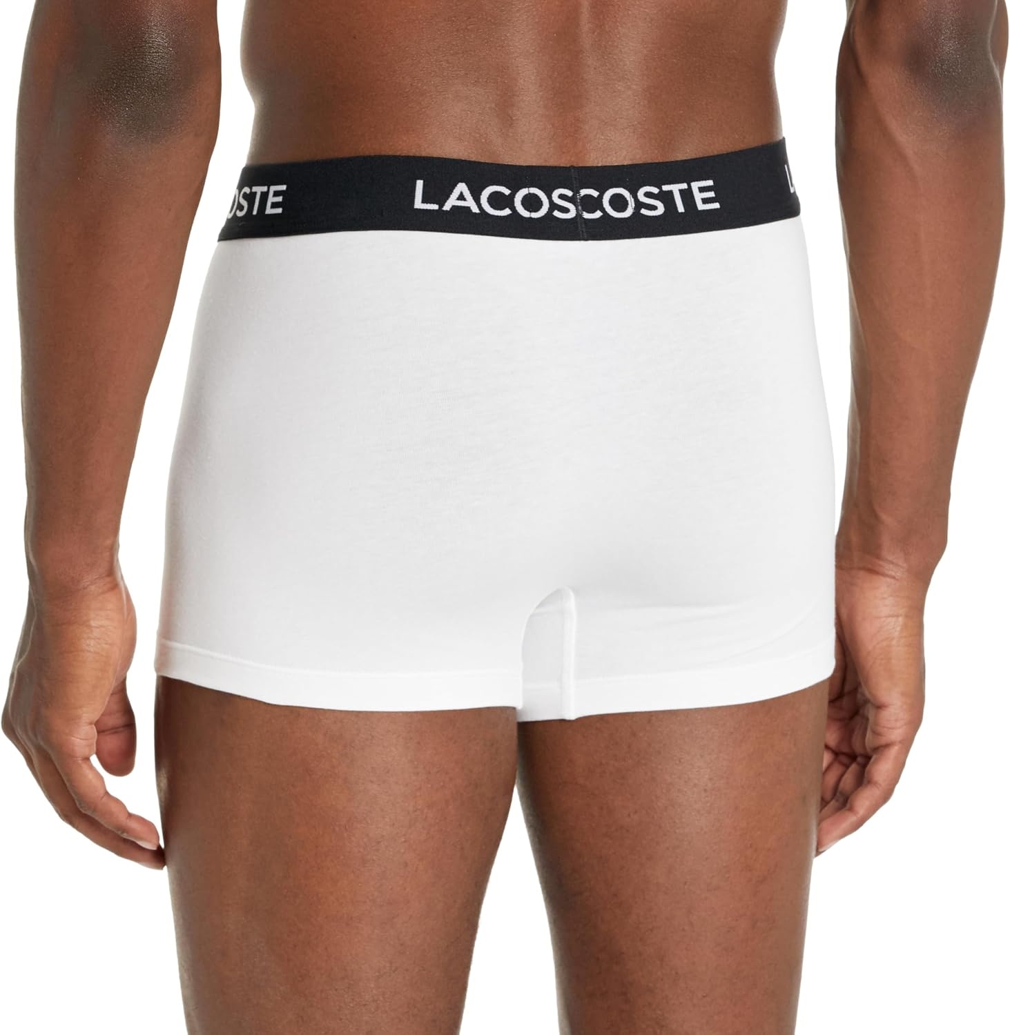 image:imageLacoste Mens Cotton Stretch Essentials Trunks 7packBlackWhiteShadow Grey