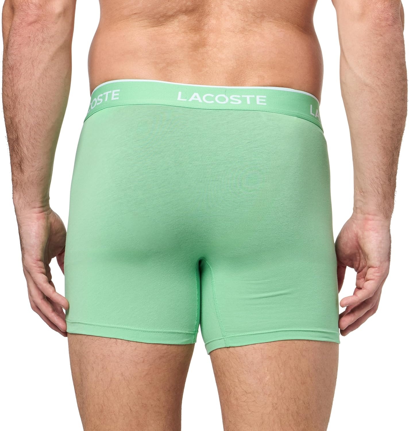 image:imageLacoste Mens Cotton Stretch Jersey Trunks 3 PackOverviewLiamoneYellowCoralineFlamingo