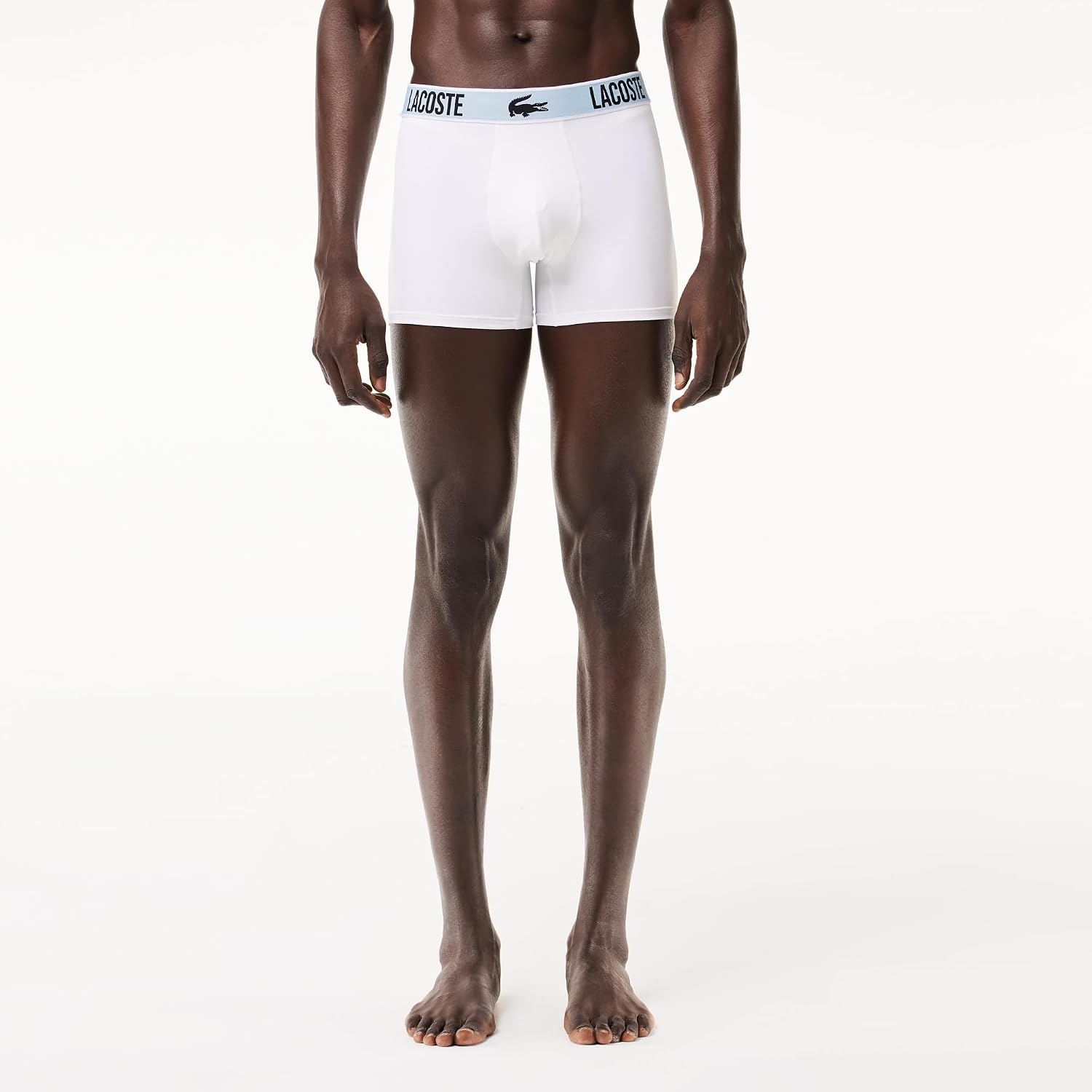 image:imageLacoste Mens Cotton Stretch Mini Croc Print Trunks 3packBlackNavyWhite