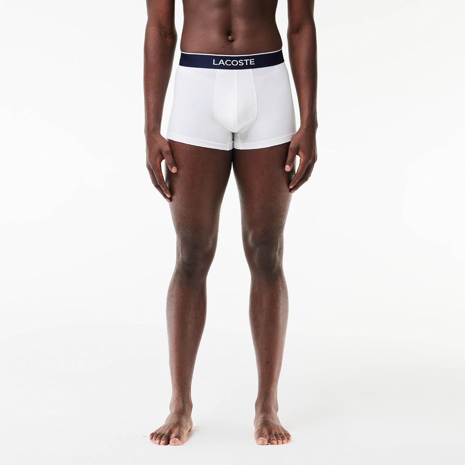 image:imageLacoste Mens Cotton Stretch Mini Croc Print Trunks 3packBlueLight BlueWhite