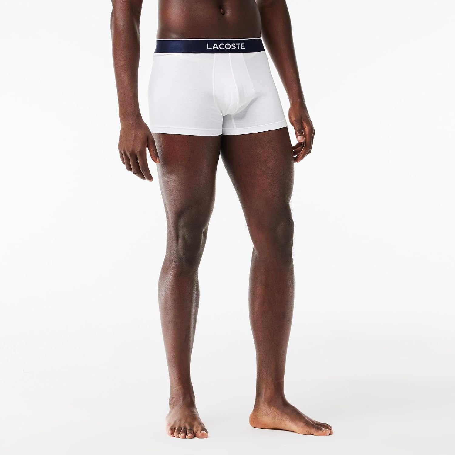 image:imageLacoste Mens Cotton Stretch Mini Croc Print Trunks 3packDove GreyNavy BlueWhite