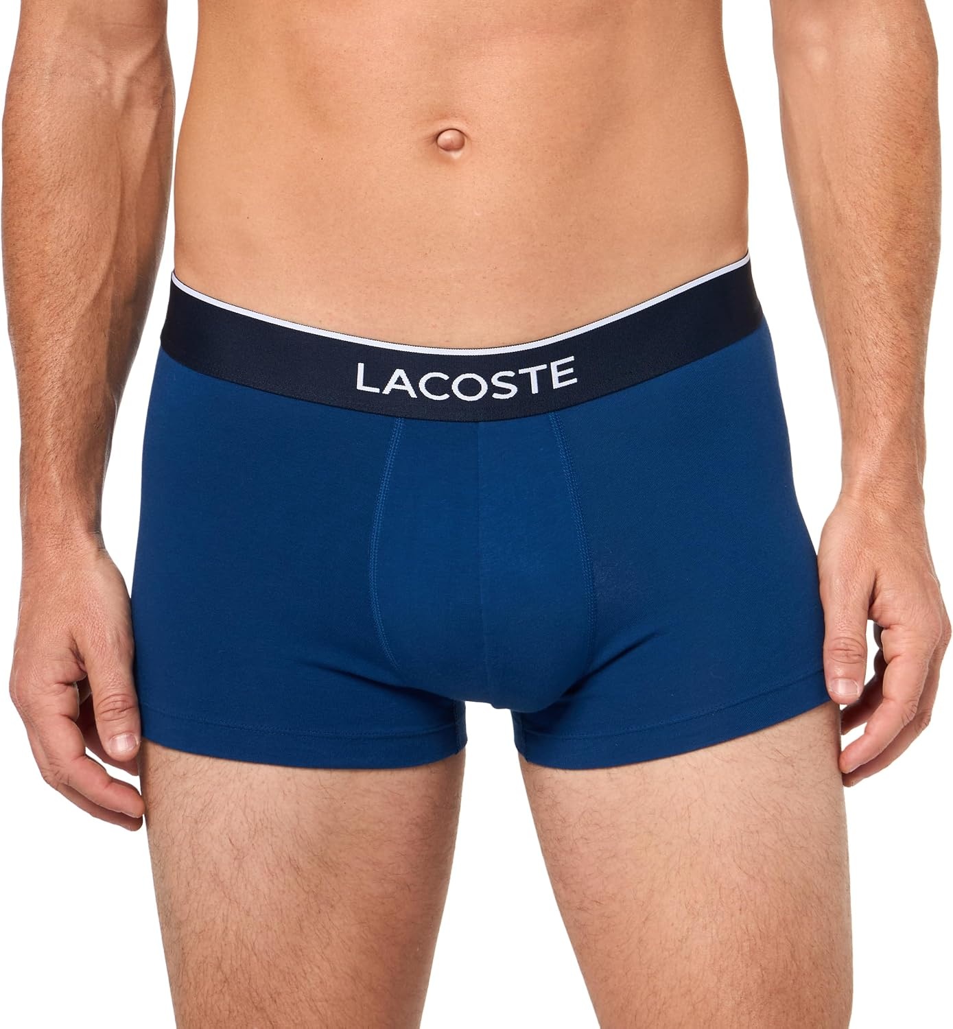 image:imageLacoste Mens Cotton Stretch Mini Croc Print Trunks 3packKhaki GreenGreyBlue