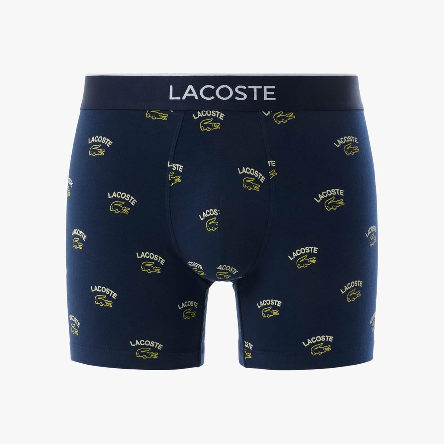 image:imageLacoste Mens Cotton Stretch Print Animation Boxer BriefsNavy BluePollenFirefly