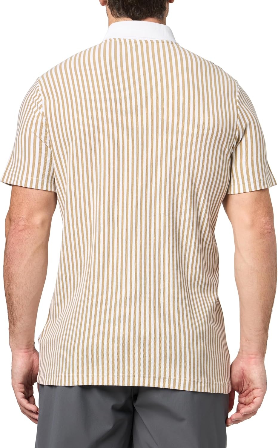 image:imageLacoste Mens Heat Regulating Striped Golf PoloVienneseWhite