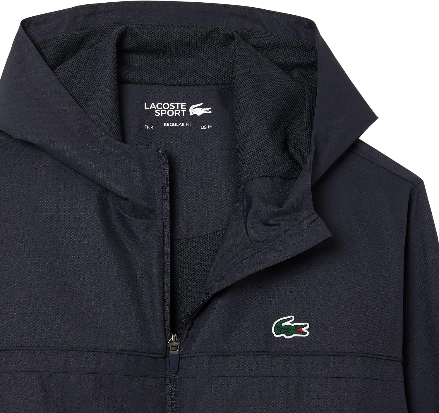 image:imageLacoste Mens Lightweight Performance Zip JacketGraphiteGraphite