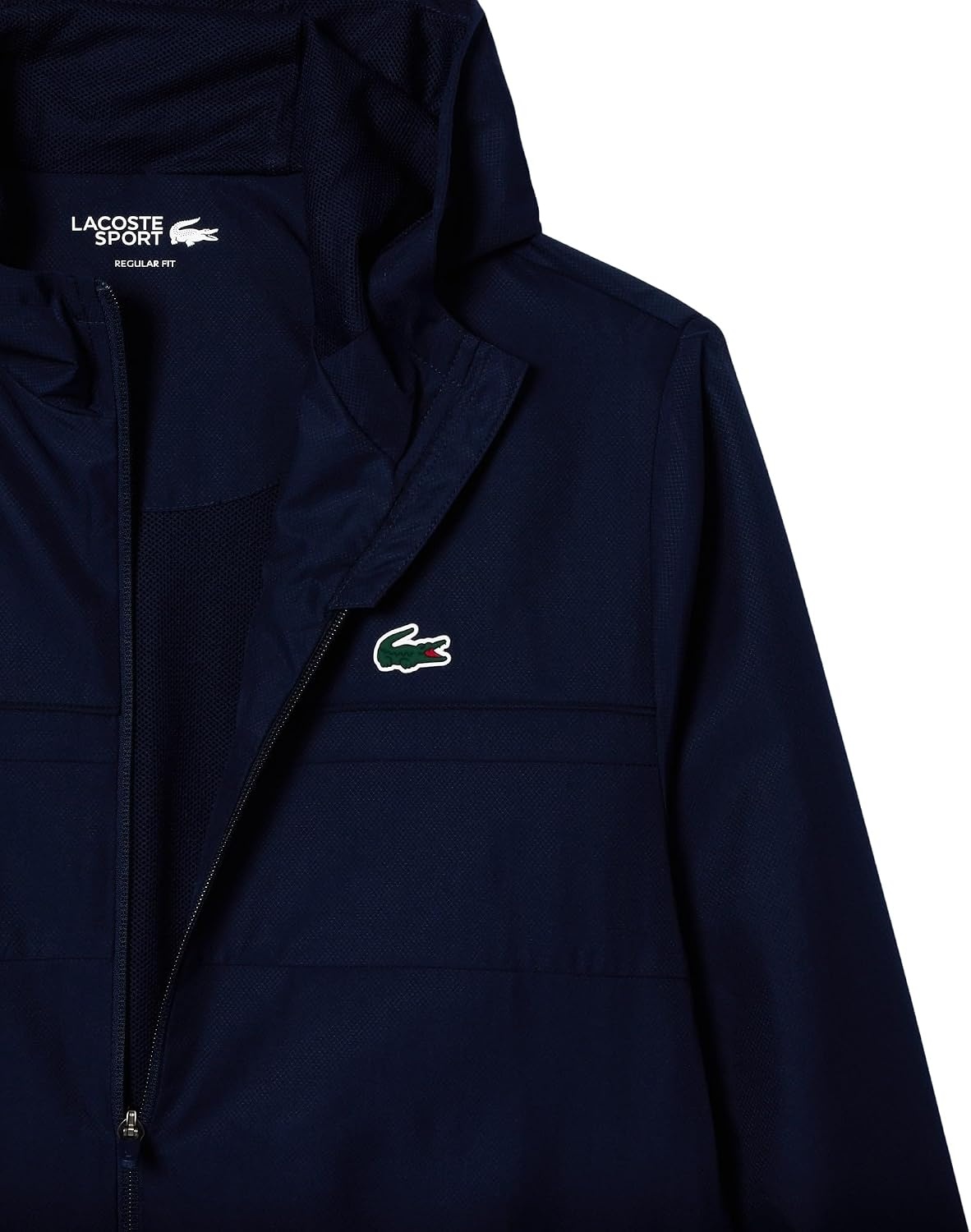 image:imageLacoste Mens Lightweight Performance Zip JacketNavy BlueNavy BlueNavy
