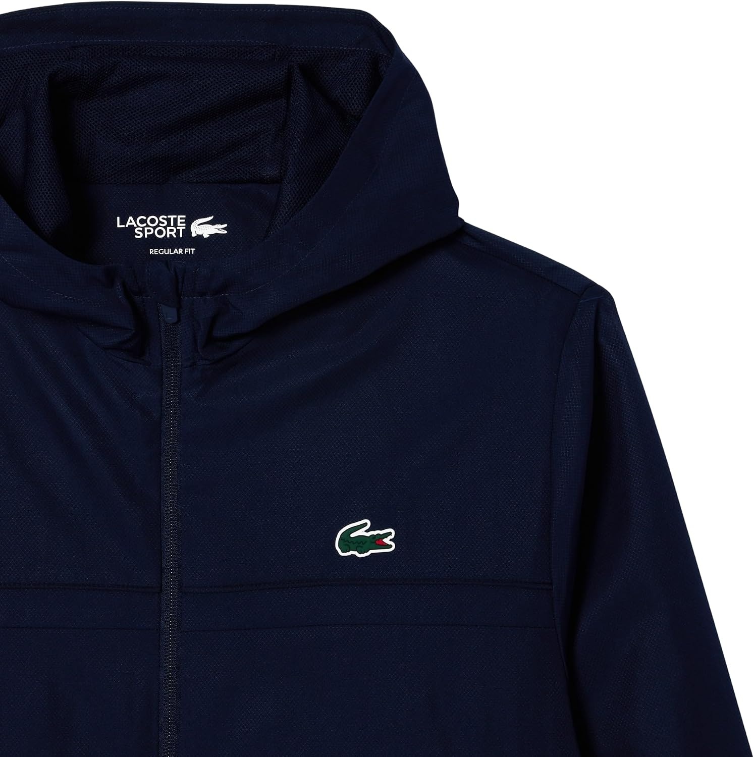image:imageLacoste Mens Lightweight Performance Zip JacketNavy BlueNavy BlueNavy
