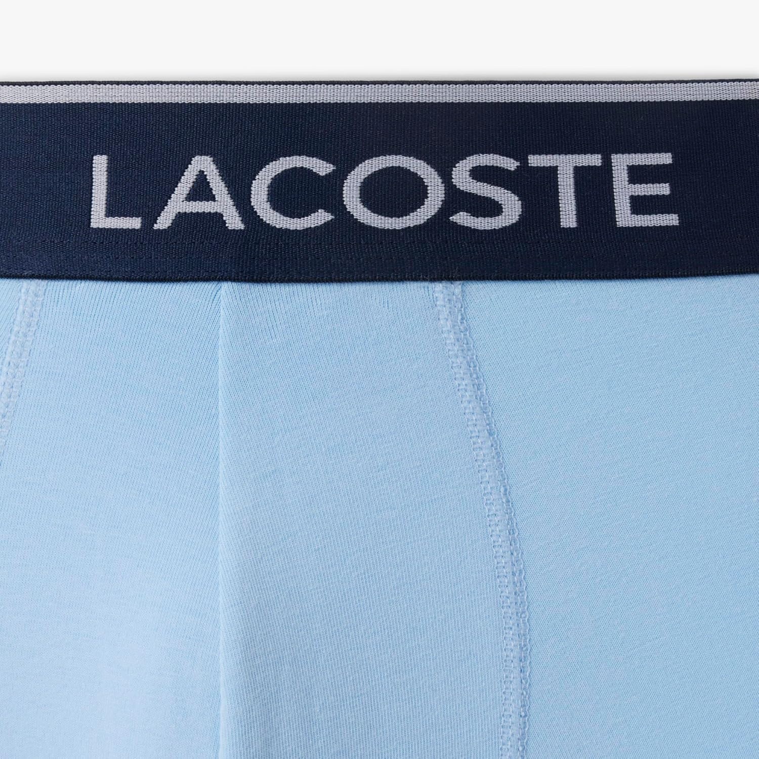 image:imageLacoste Mens Long Stretch Cotton Jersey Boxer Brief 3packAquaTranquil BlueDove Grey
