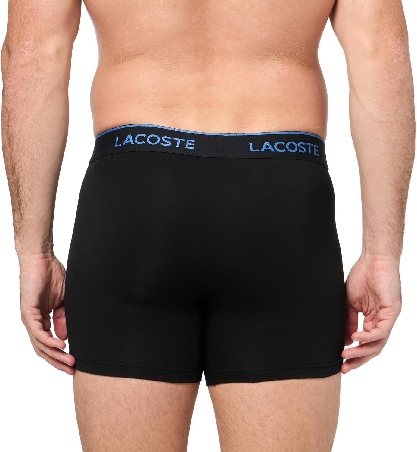 image:imageLacoste Mens Long Stretch Cotton Jersey Boxer Brief 3packBlackVaporousOliveSesame