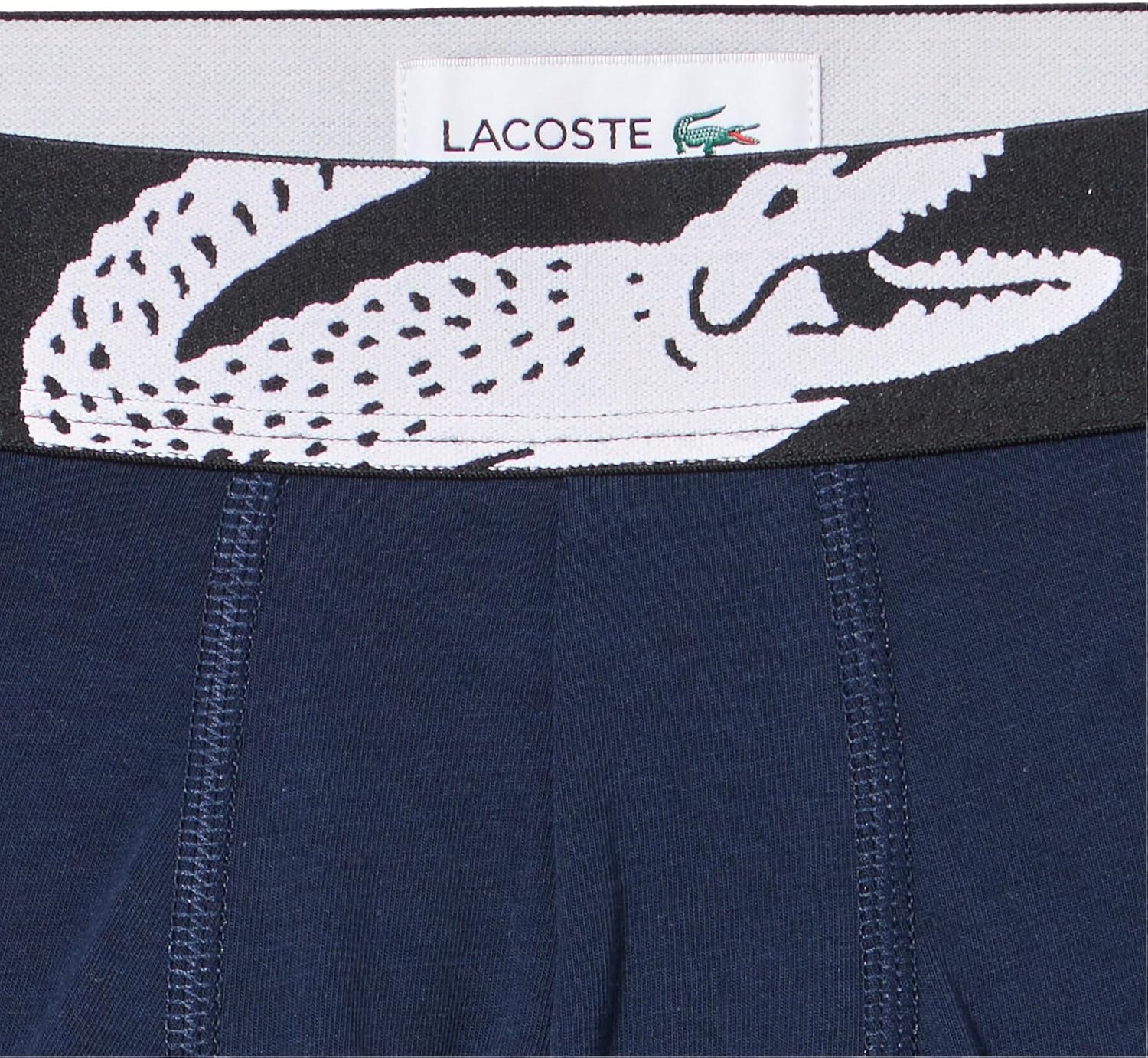 image:imageLacoste Mens Long Stretch Cotton Jersey Boxer Brief 3packGreenWhiteNavy Blue