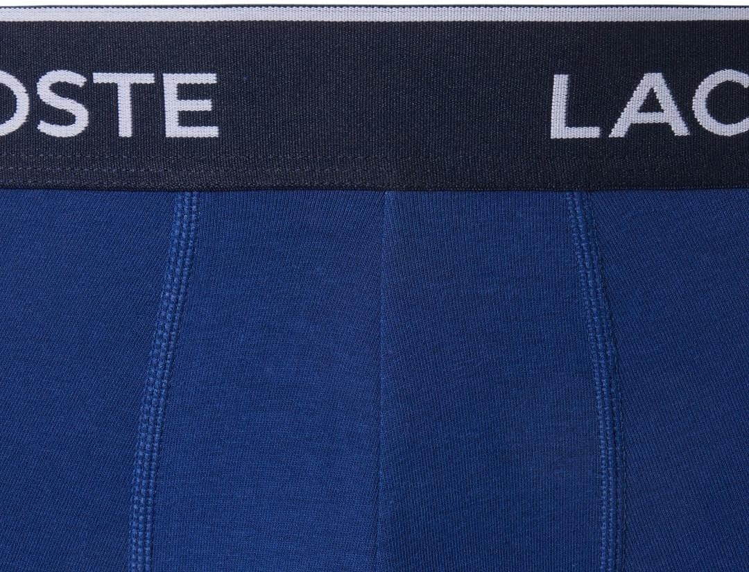 image:imageLacoste Mens Long Stretch Cotton Jersey Boxer Brief 3packNavy BlueRedDeep Ocean