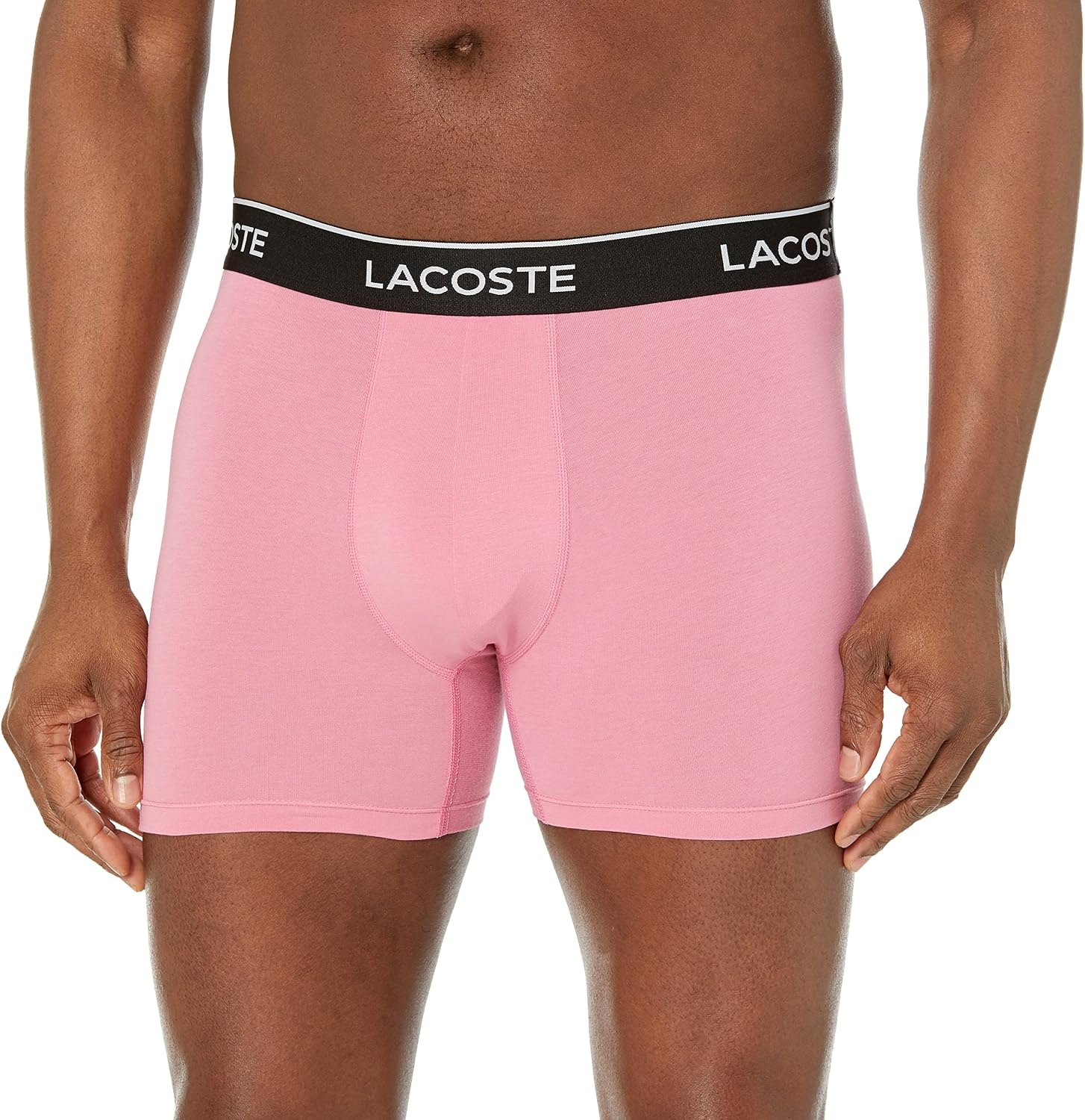 image:imageLacoste Mens Long Stretch Cotton Jersey Boxer Brief 3packSage GreyBlackMidnight Smoke