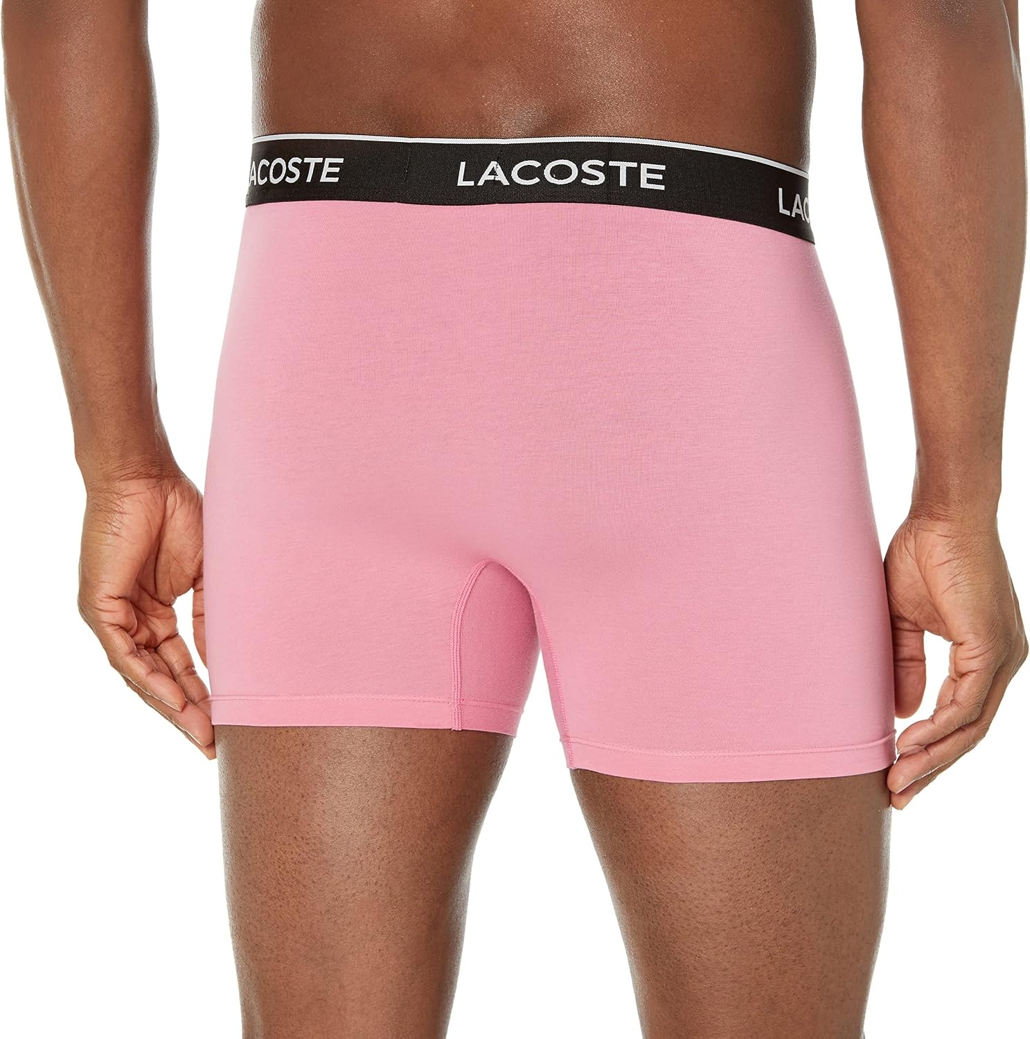image:imageLacoste Mens Long Stretch Cotton Jersey Boxer Brief 3packSage GreyBlackMidnight Smoke
