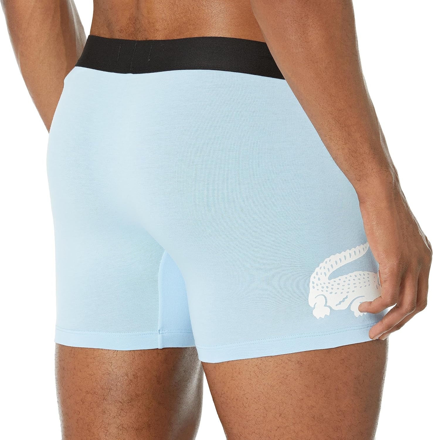 image:imageLacoste Mens Long Stretch Cotton Jersey Boxer Brief 3packSky MistBlackMidnight Blue