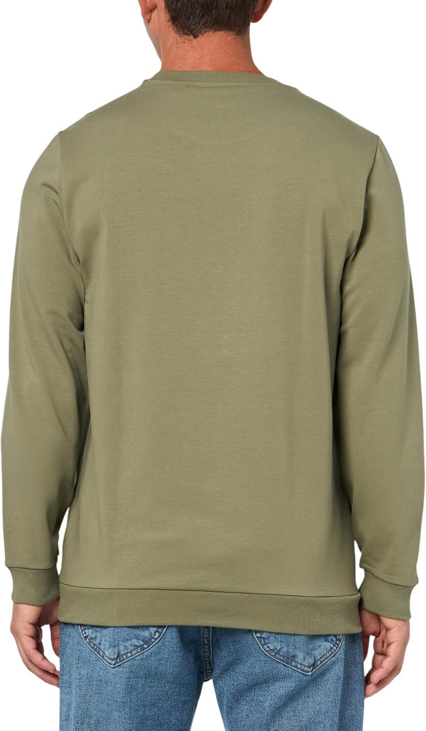 image:imageLacoste Mens Mens Cotton Fleece Indoor SweatshirtKhaki Green Yellow