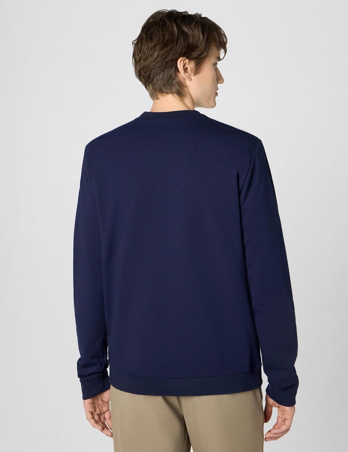 image:imageLacoste Mens Mens Cotton Fleece Indoor SweatshirtNavy Blue