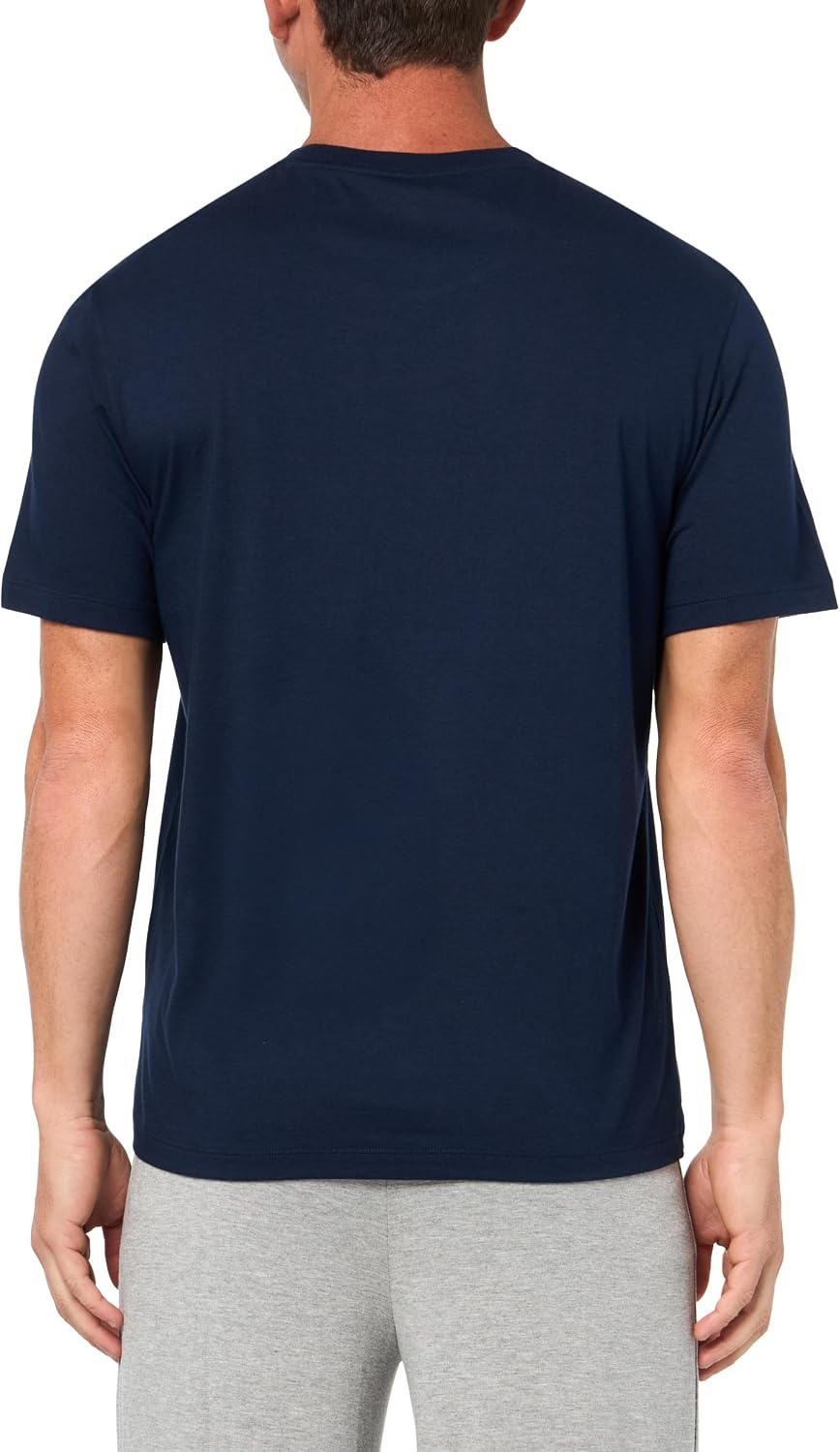 image:imageLacoste Mens Mens Regular Fit Iconic Croc Lounge TShirtNavy Blue