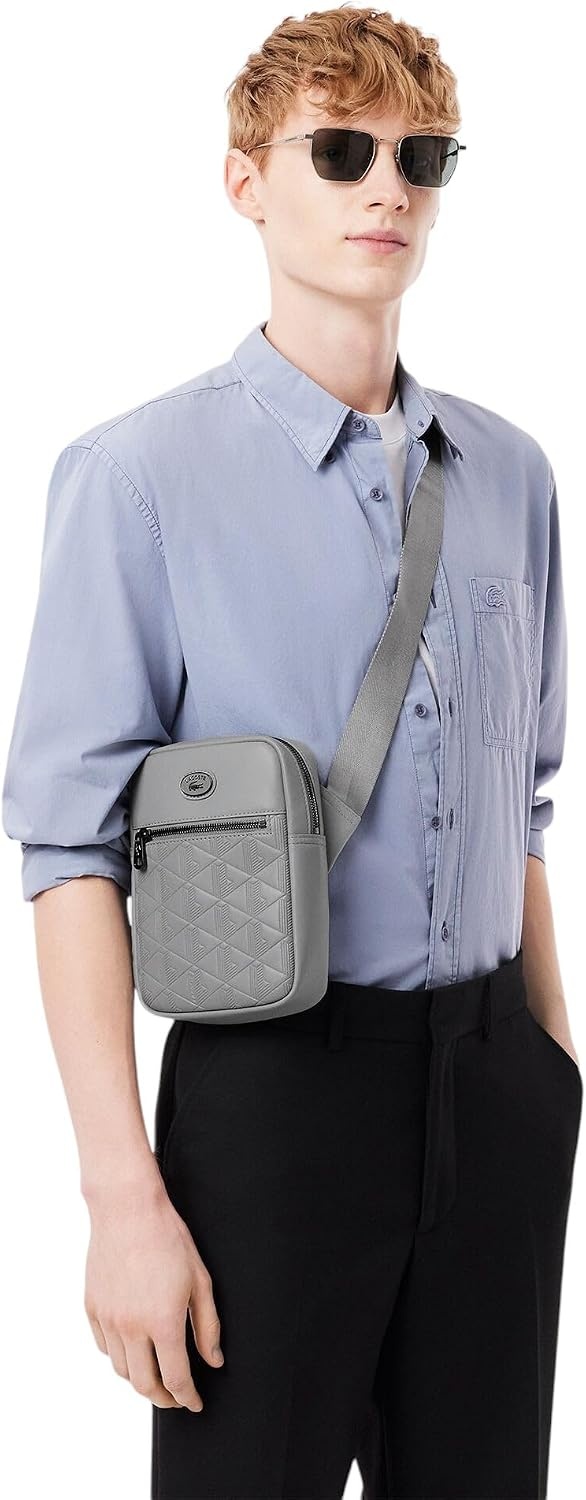 image:imageLacoste Mens Monogram SatchelNomogramme Grey