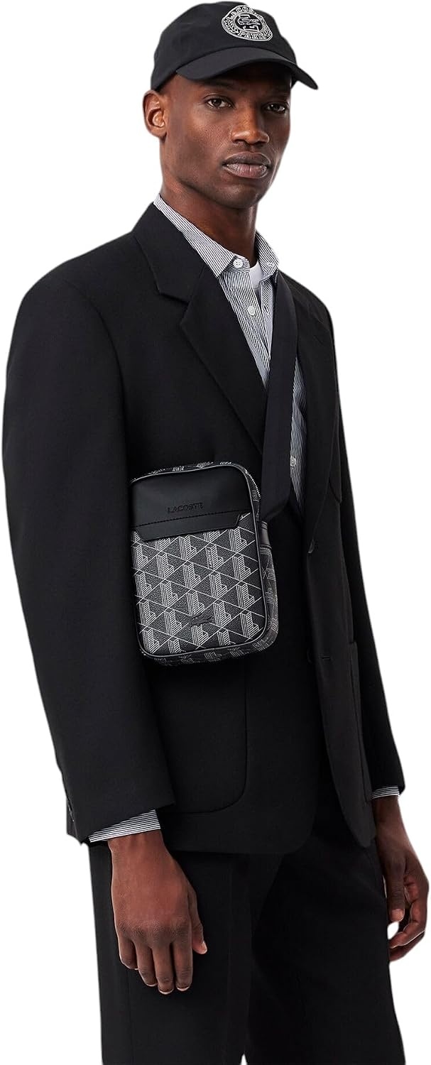 image:imageLacoste Mens Monogram SatchelPalm Green