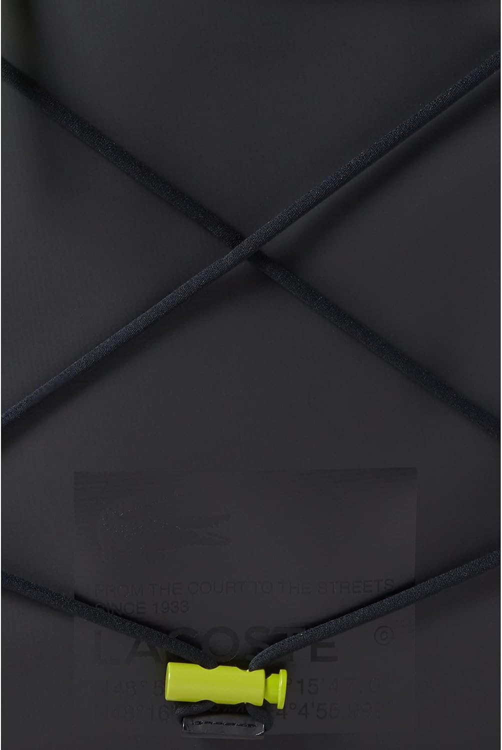 image:imageLacoste Mens Neocroc Backpack Tape BrownOpium Black LargeBlackLime