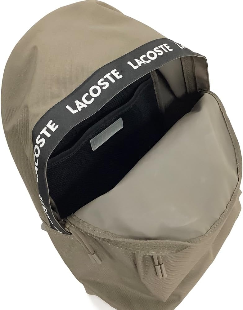 image:imageLacoste Mens Neocroc Backpack Tape BrownOpium Black LargeTape BrownOpium Black