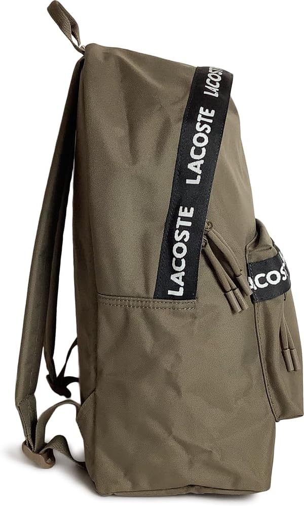 image:imageLacoste Mens Neocroc Backpack Tape BrownOpium Black LargeTape BrownOpium Black