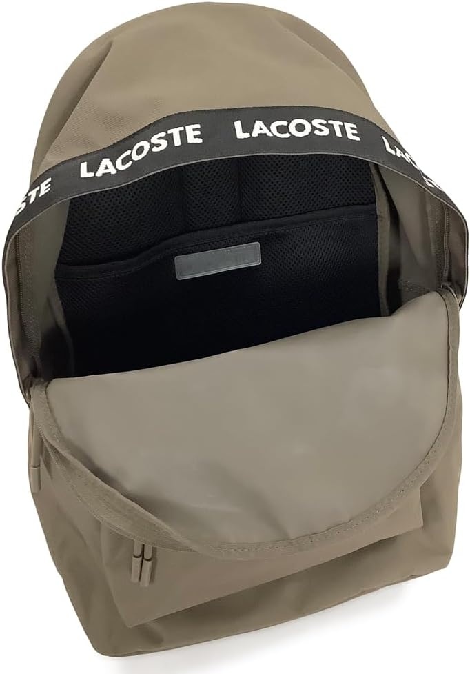 image:imageLacoste Mens Neocroc Backpack Tape BrownOpium Black LargeTape BrownOpium Black