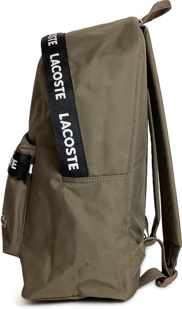 image:imageLacoste Mens Neocroc Backpack Tape BrownOpium Black LargeTape BrownOpium Black