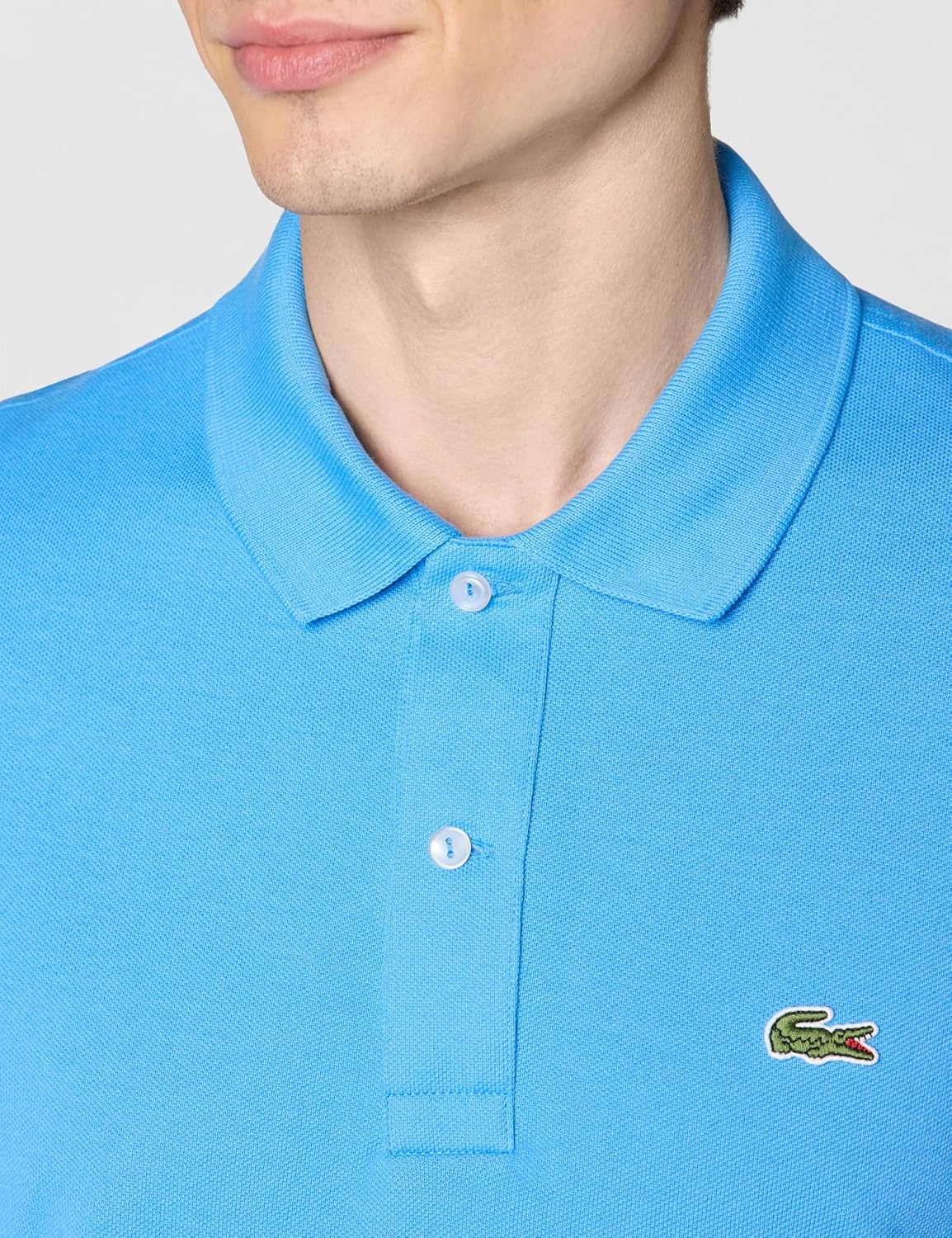 image:imageLacoste Mens Petit Piqu Slim Fit Polo ShirtArgentine Blue