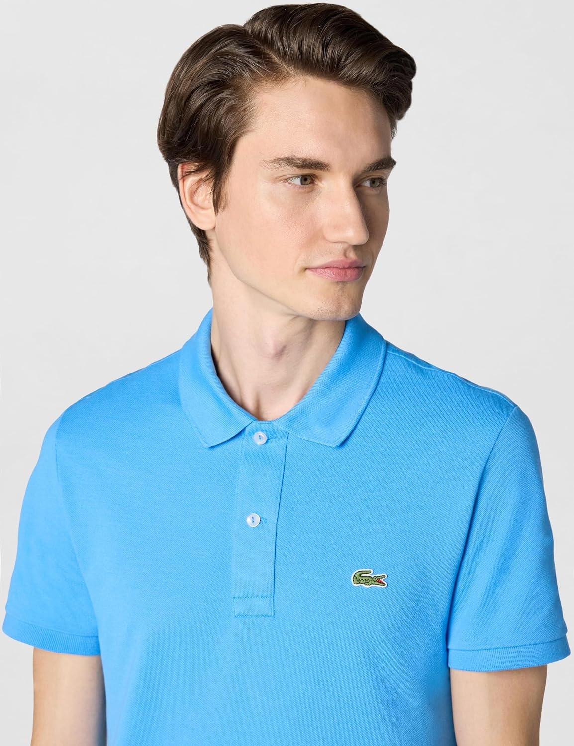 image:imageLacoste Mens Petit Piqu Slim Fit Polo ShirtArgentine Blue