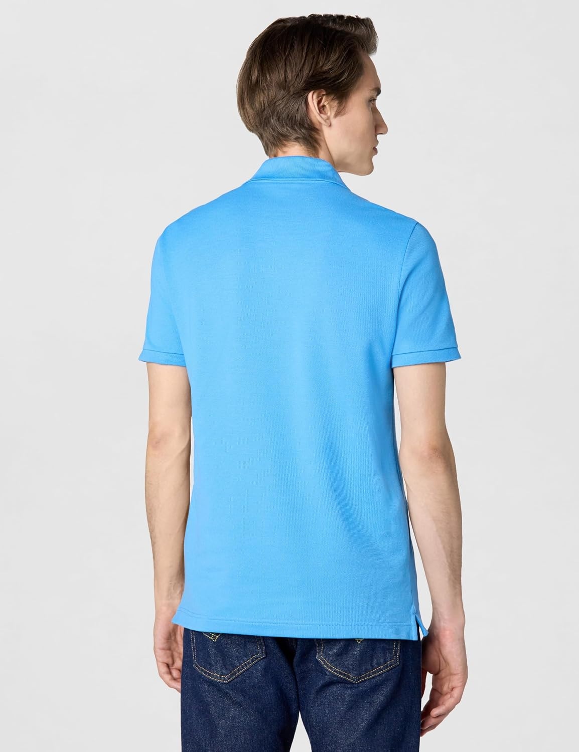 image:imageLacoste Mens Petit Piqu Slim Fit Polo ShirtArgentine Blue